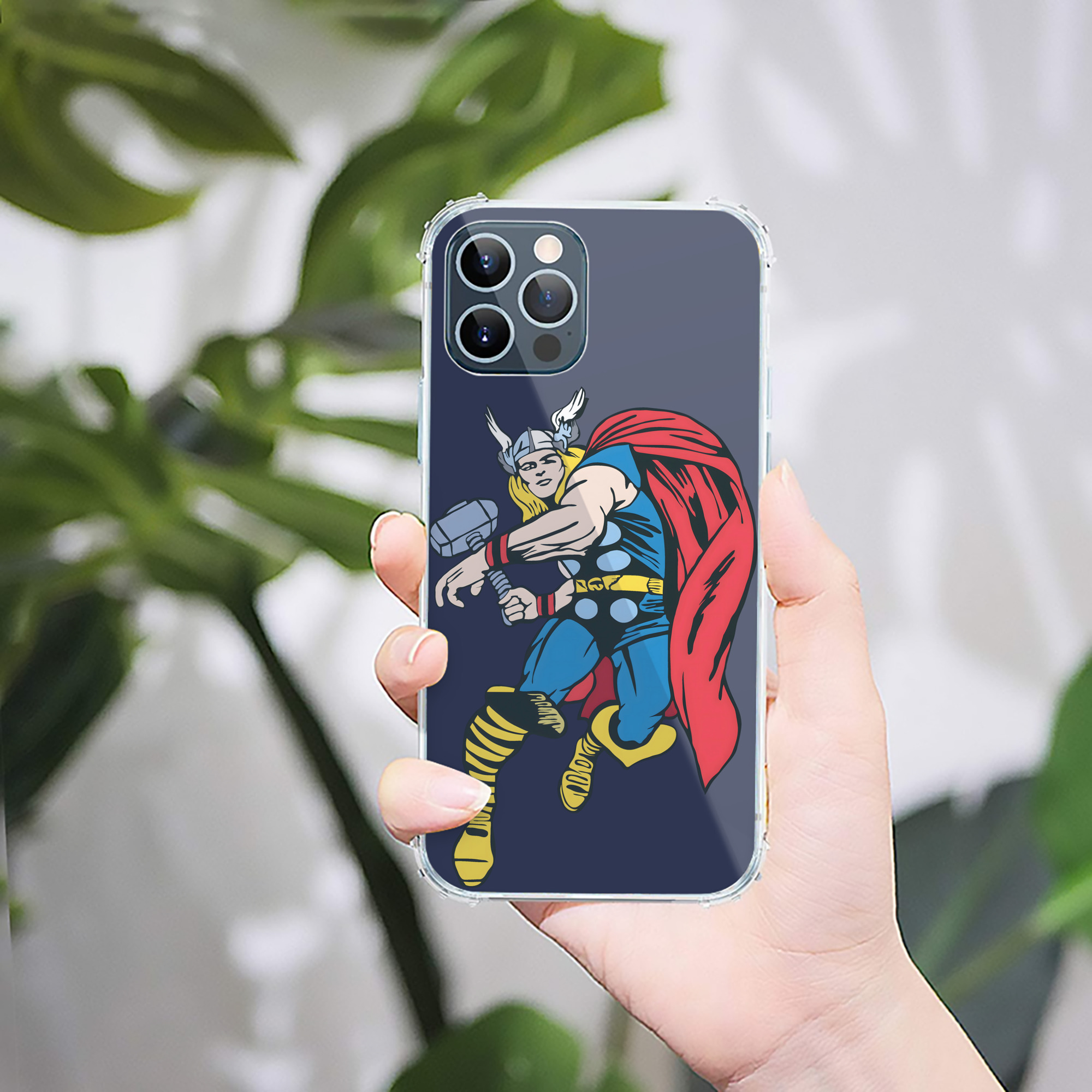（画像用） アベンジャーズ The Avengers 【iPhone 12シリーズ対応】透明スマホケース（クリアソフトケース）